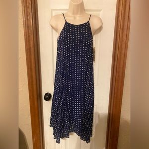 CHELSEA & VIOLET Dress- Navy and White Polkadots- Size Large
